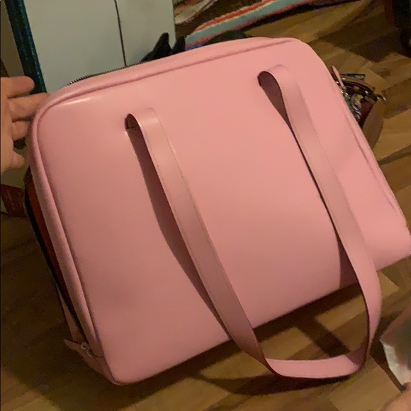 Mckleins Leather pink laptop bag - Picture 8 of 8